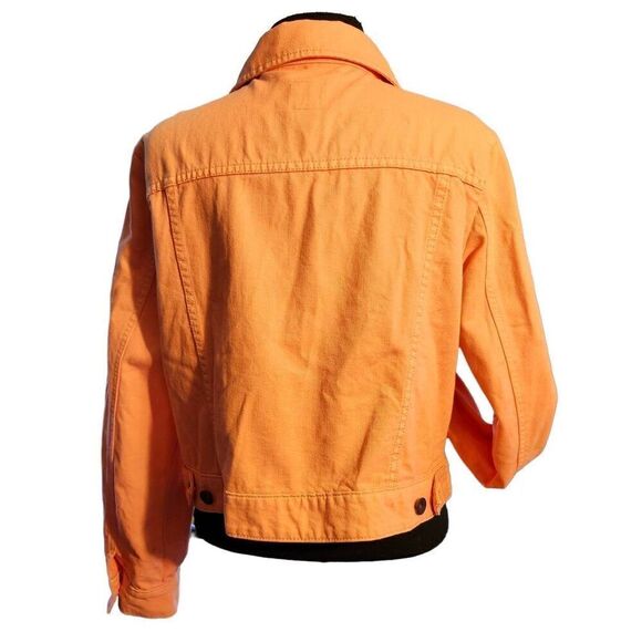 J. C. Penny’s Coral Button Front Jean Jacket Size XL - Picture 3 of 4